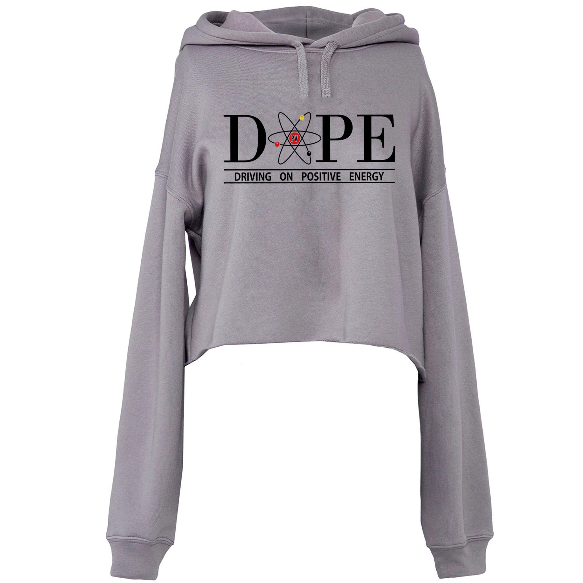 Classic DOPE Cropped Hoodie - Storm Grey