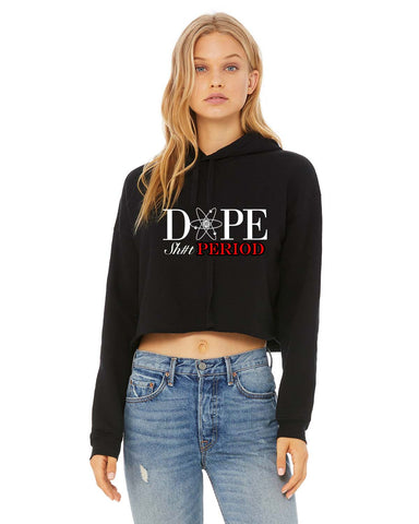 DOPE Period Cropped Hoodie - Black